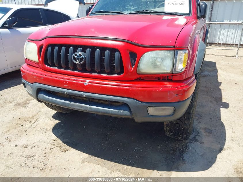 2002 Toyota Tacoma Base V6 VIN: 5TEWN72N72Z019189 Lot: 39838680