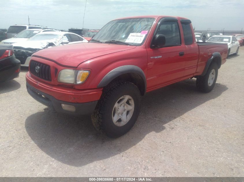 2002 Toyota Tacoma Base V6 VIN: 5TEWN72N72Z019189 Lot: 39838680