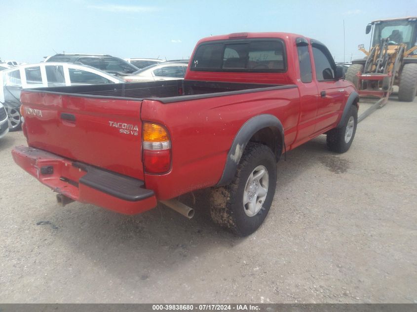 2002 Toyota Tacoma Base V6 VIN: 5TEWN72N72Z019189 Lot: 39838680