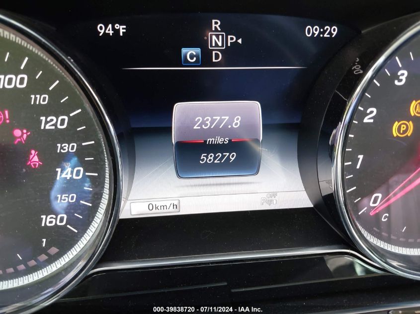 2018 Mercedes-Benz E 300 VIN: WDDZF4JB7JA427190 Lot: 39838720