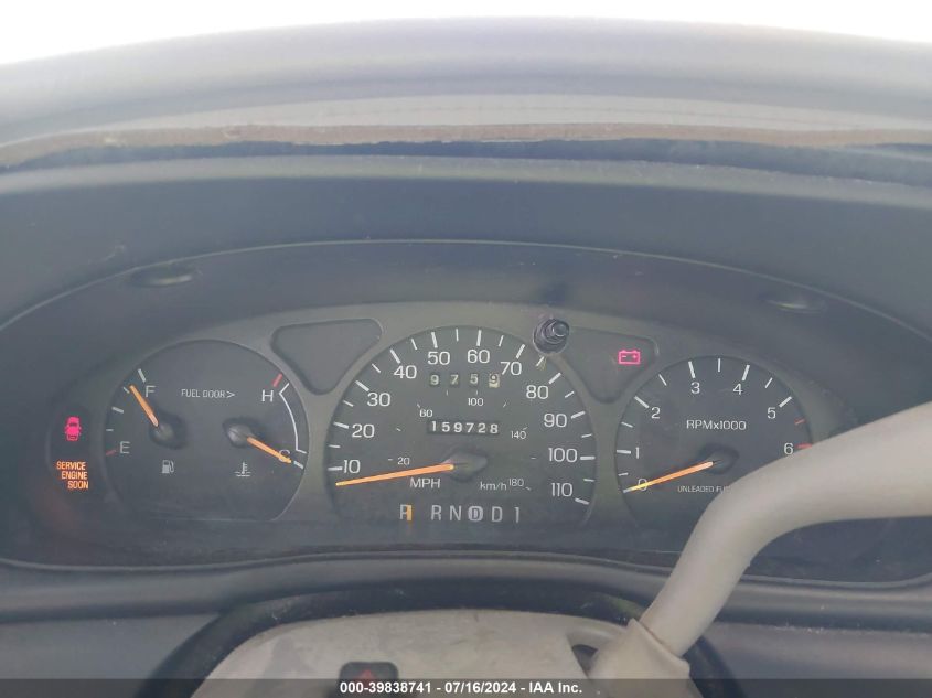 1998 Ford Taurus Lx/Se VIN: 1FAFP52U2WA276191 Lot: 39838741