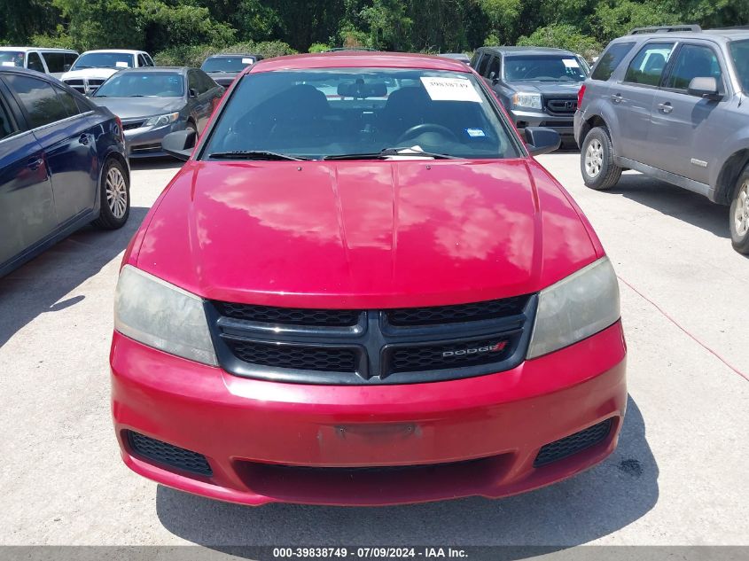 2014 Dodge Avenger Se VIN: 1C3CDZABXEN234683 Lot: 39838749