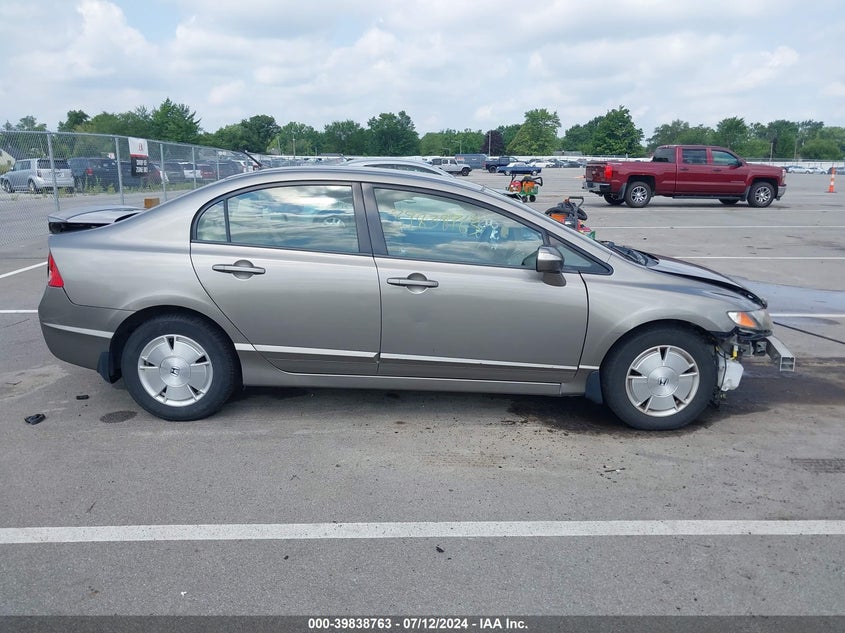 2008 Honda Civic Hybrid Hybrid VIN: JHMFA36228S010206 Lot: 39838763