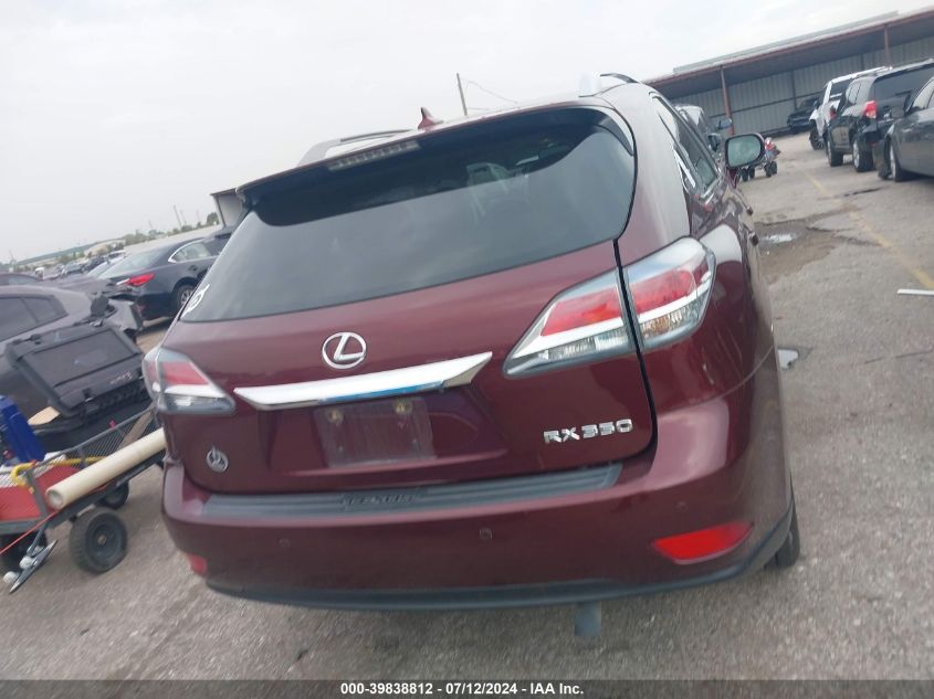 2013 Lexus Rx 350 VIN: 2T2ZK1BA1DC105697 Lot: 39838812