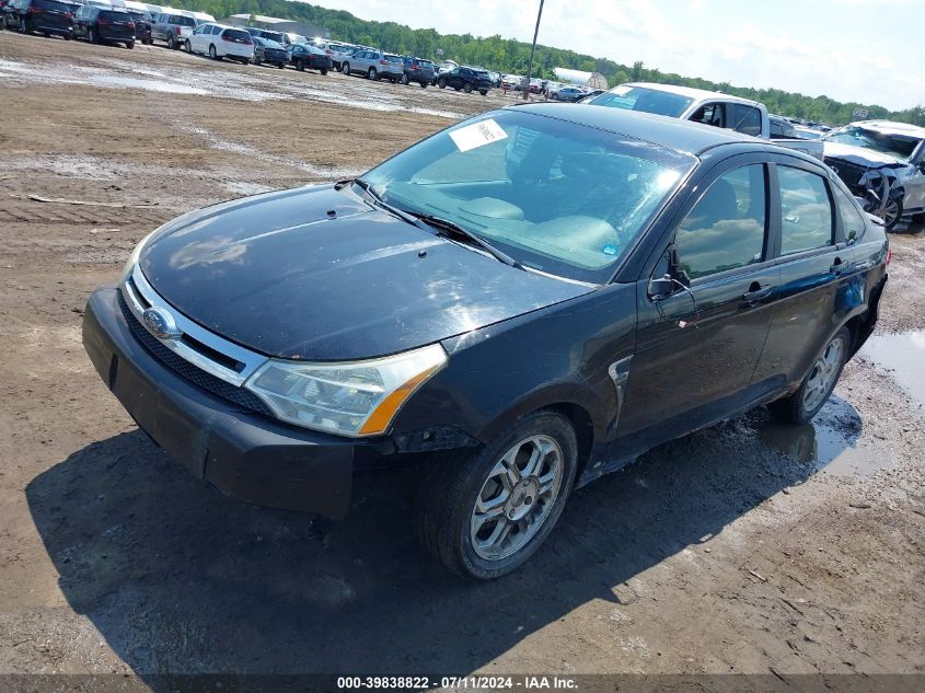 2008 Ford Focus Se/Ses VIN: 1FAHP35N98W280360 Lot: 39838822