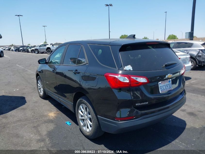 2020 Chevrolet Equinox Fwd Ls VIN: 2GNAXHEV1L6198139 Lot: 39838823