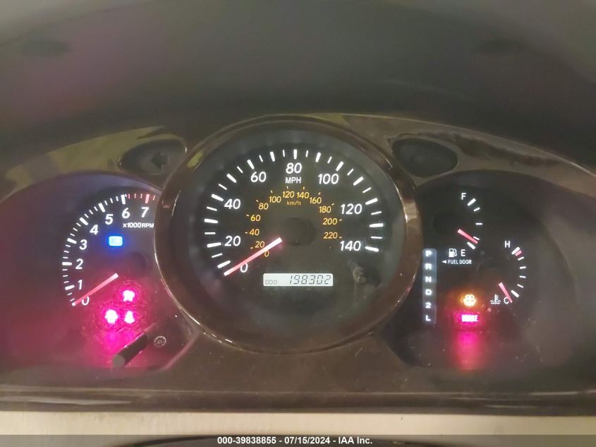 2001 Toyota Highlander V6 VIN: JTEGF21A110007133 Lot: 39838855