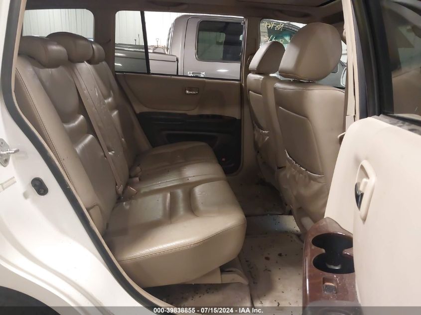 2001 Toyota Highlander V6 VIN: JTEGF21A110007133 Lot: 39838855