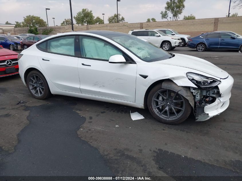 5YJ3E1EA0NF333166 2022 Tesla Model 3 Rear-Wheel Drive