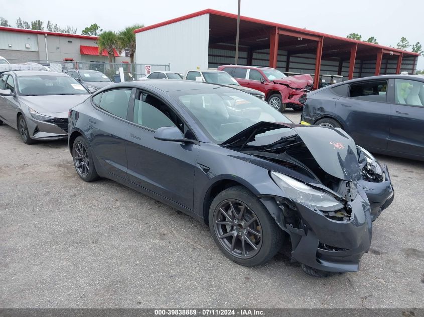 2021 Tesla Model 3 Standard Range Plus Rear-Wheel Drive VIN: 5YJ3E1EA4MF043818 Lot: 39838889