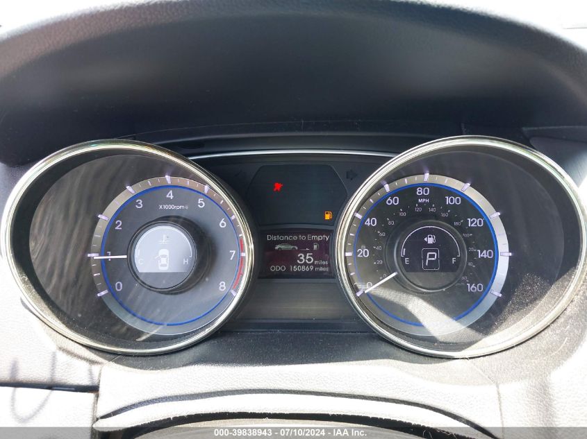 2012 Hyundai Sonata Se 2.0T VIN: 5NPEC4AB2CH429376 Lot: 39838943