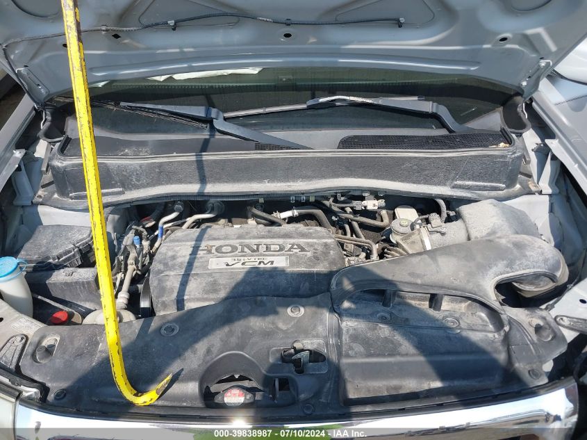 2010 Honda Pilot Exl VIN: 5FNYF4H67AB030598 Lot: 39838987