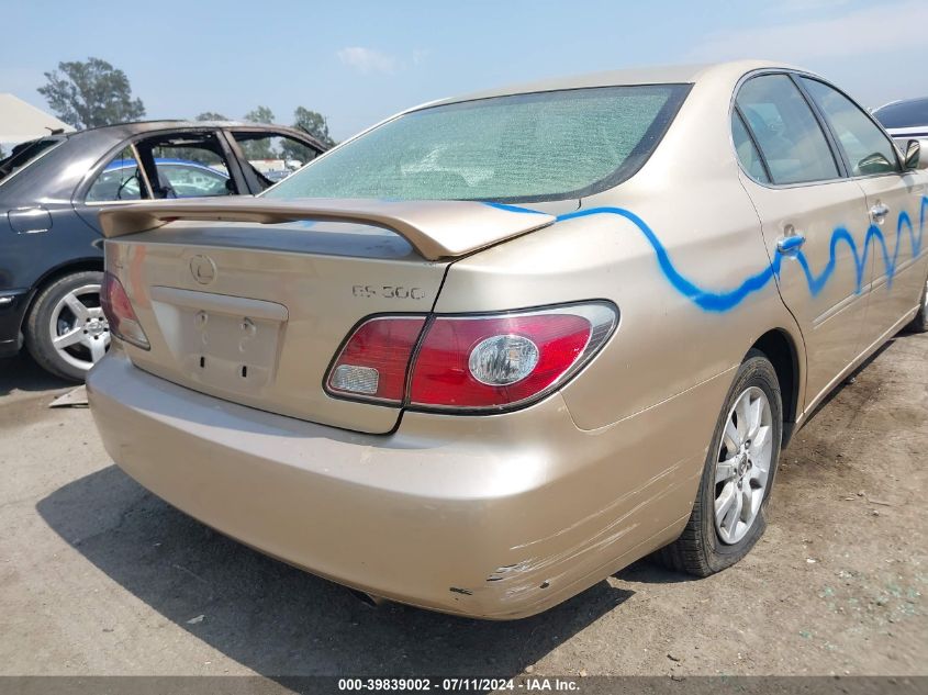 2003 Lexus Es 300 VIN: JTHBF30G730117972 Lot: 39839002