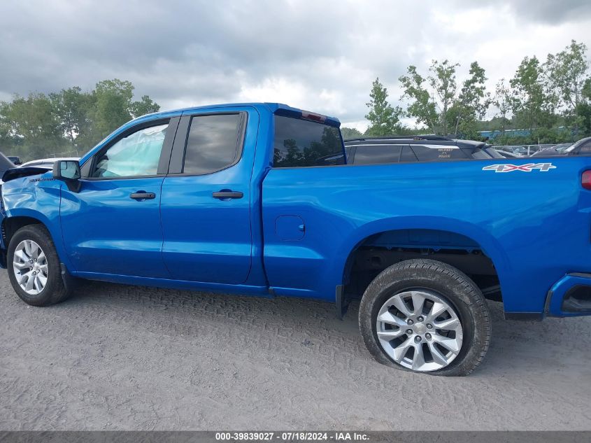 2022 Chevrolet Silverado K1500 Custom VIN: 1GCRDBEK8NZ614587 Lot: 39839027