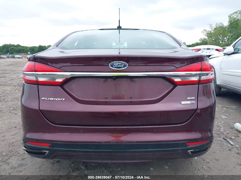 2017 FORD FUSION SE - 3FA6P0T91HR138972