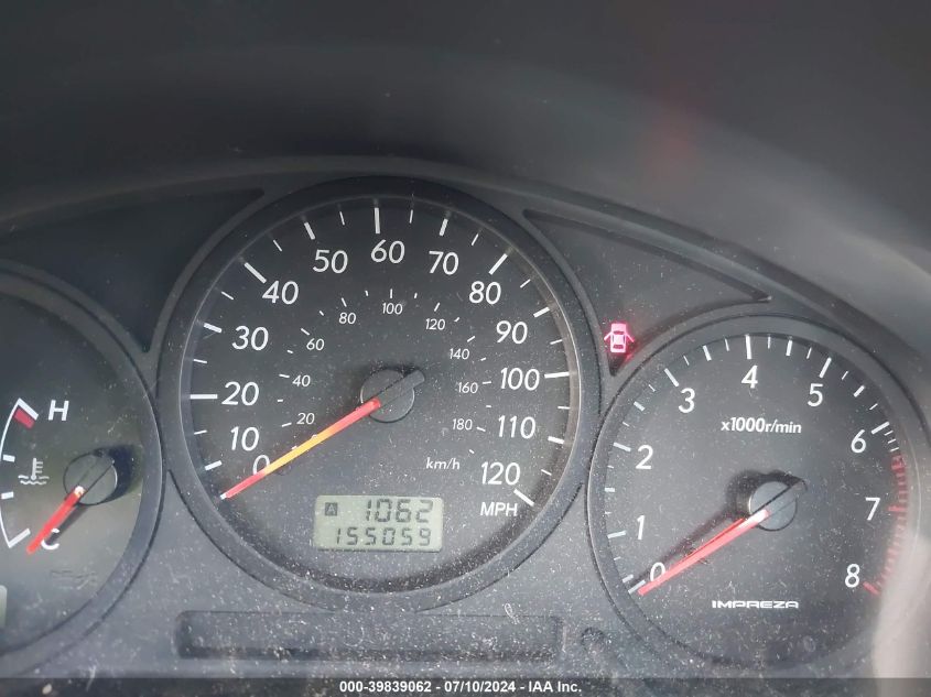 2006 Subaru Impreza 2.5I VIN: JF1GD67676H520888 Lot: 39839062