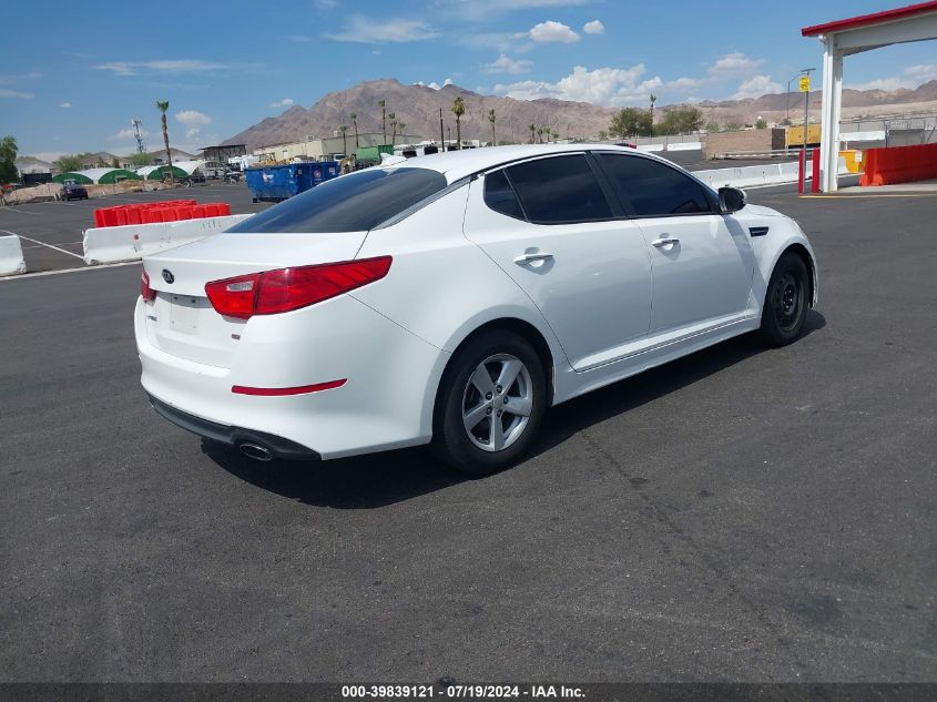 2015 Kia Optima Lx VIN: 5XXGM4A75FG420219 Lot: 39839121