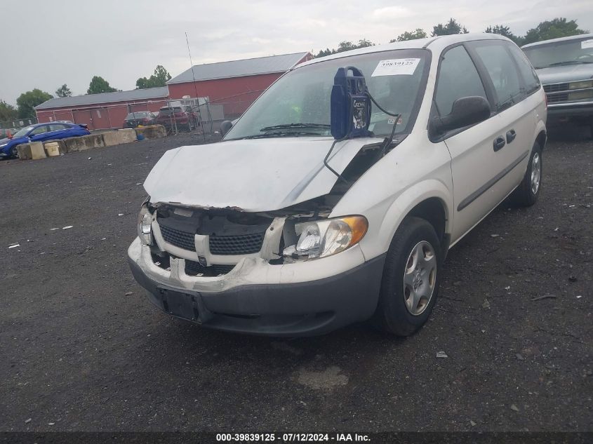 2002 Dodge Caravan Ec VIN: 1B4GP15B32B556138 Lot: 39839125