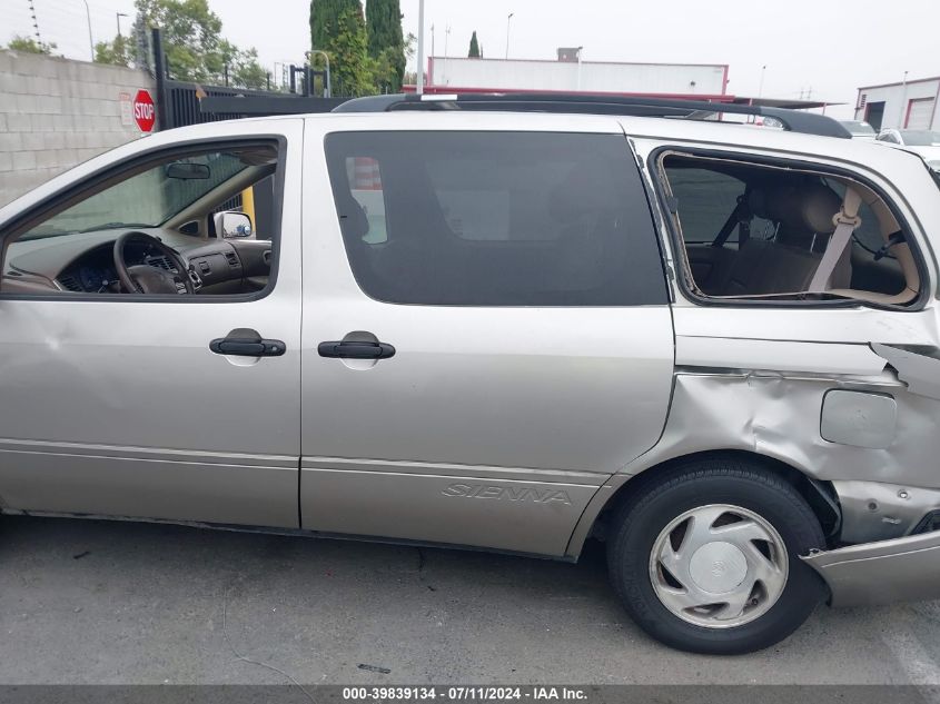 2001 Toyota Sienna Xle VIN: 4T3ZF13C41U348401 Lot: 39839134