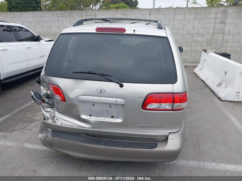 2001 Toyota Sienna Xle VIN: 4T3ZF13C41U348401 Lot: 39839134