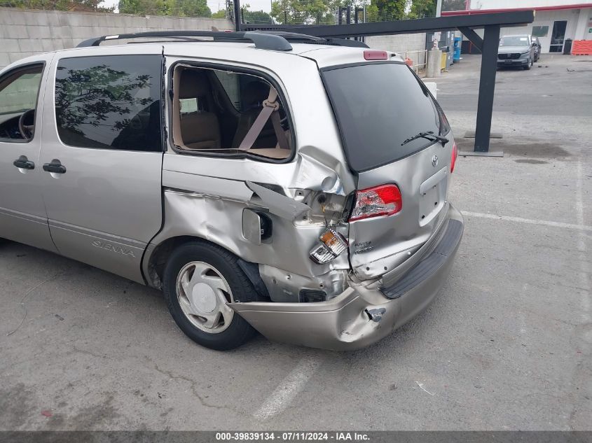 2001 Toyota Sienna Xle VIN: 4T3ZF13C41U348401 Lot: 39839134