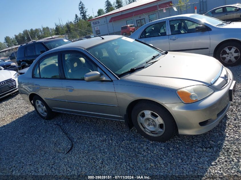 2003 Honda Civic Hybrid VIN: JHMES95633S025841 Lot: 39839151