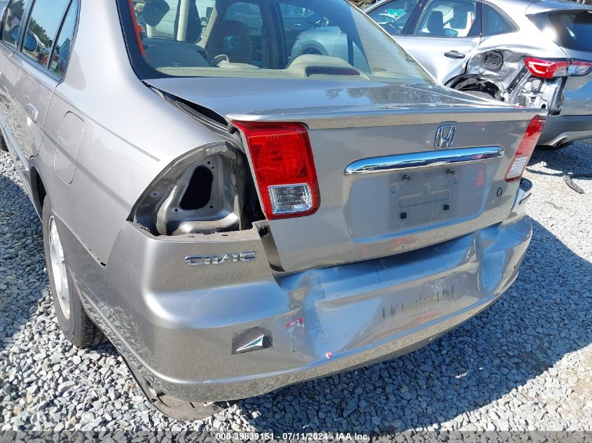 2003 Honda Civic Hybrid VIN: JHMES95633S025841 Lot: 39839151