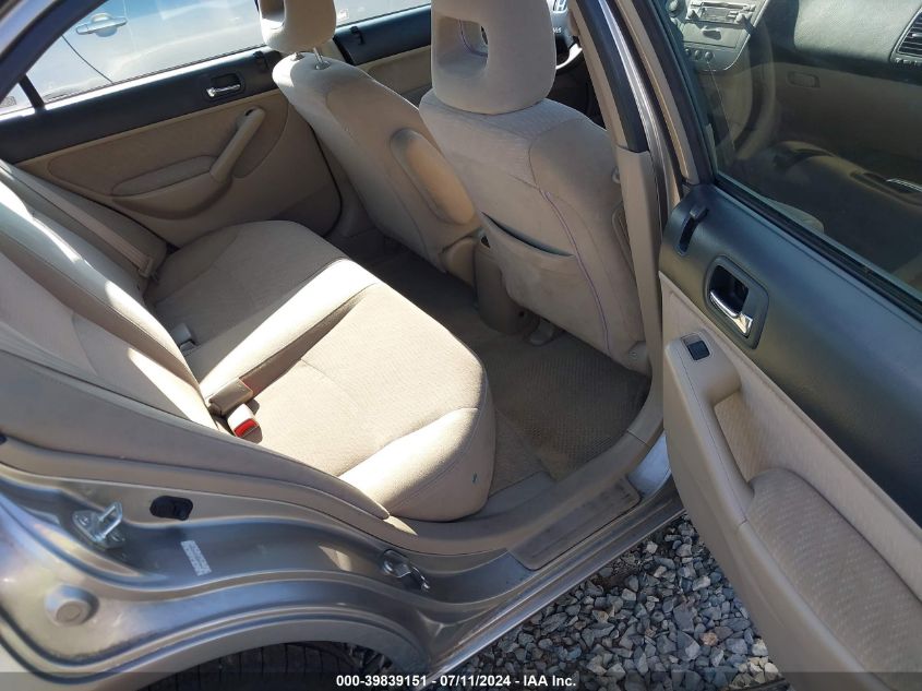 2003 Honda Civic Hybrid VIN: JHMES95633S025841 Lot: 39839151