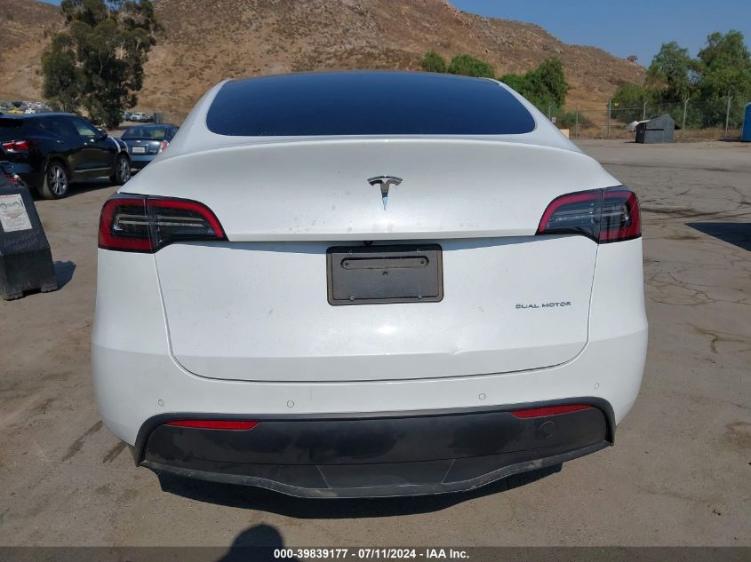 2021 Tesla Model Y Long Range Dual Motor All-Wheel Drive VIN: 5YJYGDEE4MF213941 Lot: 39839177