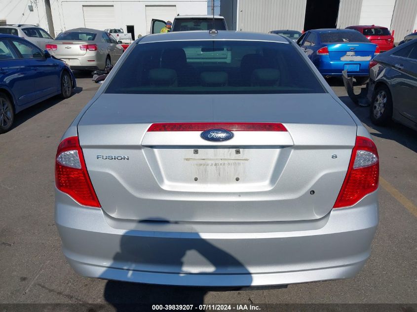 2010 Ford Fusion S VIN: 3FAHP0GA0AR307298 Lot: 39839207
