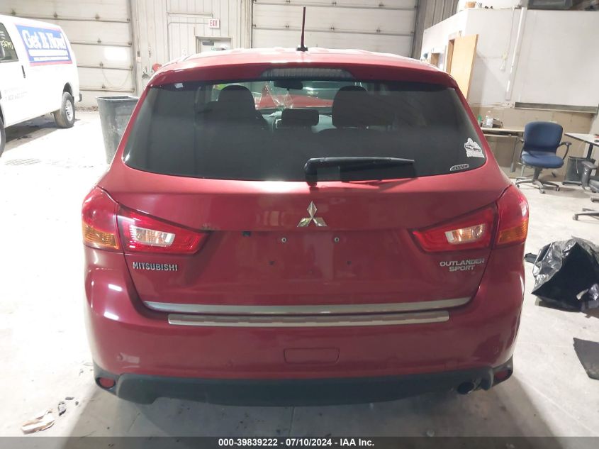 2015 Mitsubishi Outlander Sport Se VIN: 4A4AR4AU2FE004137 Lot: 39839222