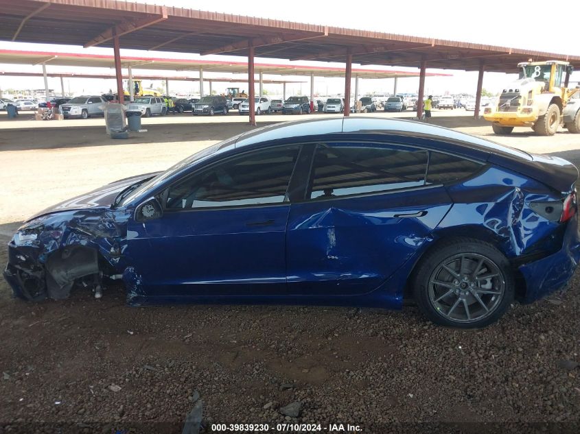 2021 Tesla Model 3 Standard Range Plus Rear-Wheel Drive VIN: 5YJ3E1EA4MF021723 Lot: 39839230