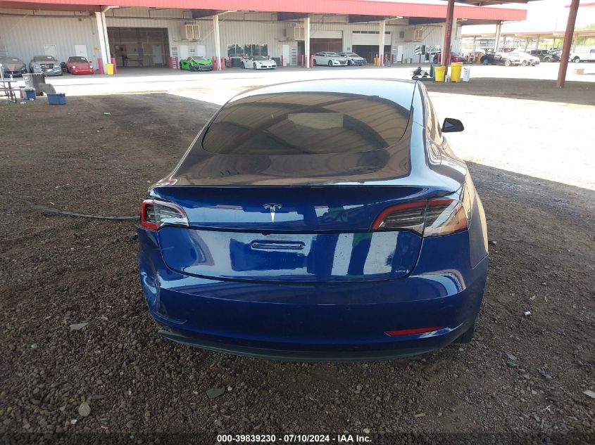 2021 Tesla Model 3 Standard Range Plus Rear-Wheel Drive VIN: 5YJ3E1EA4MF021723 Lot: 39839230