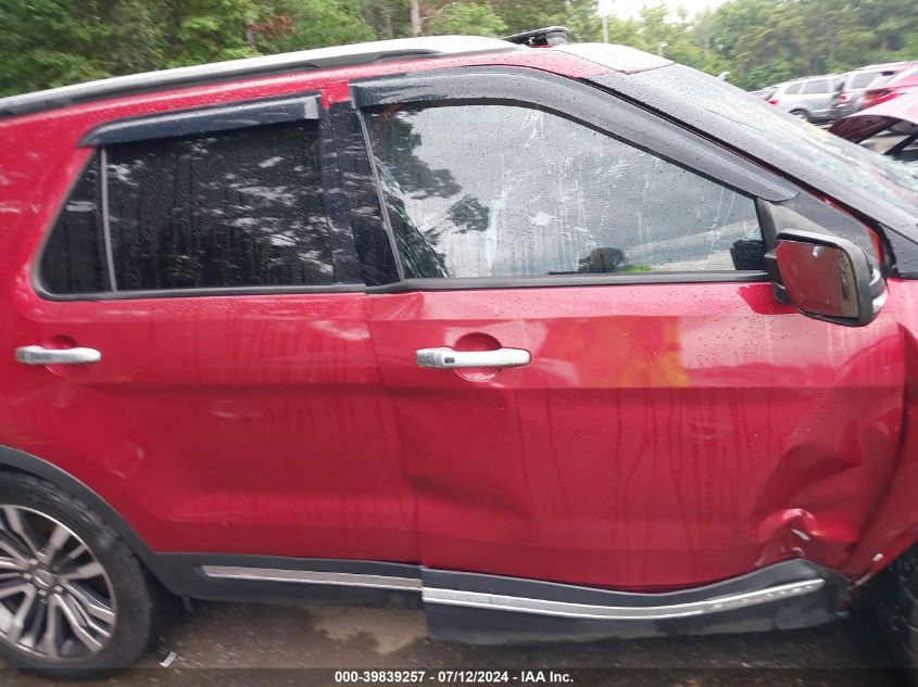 2016 Ford Explorer Platinum VIN: 1FM5K8HT2GGB92550 Lot: 39839257