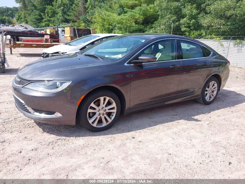 2015 Chrysler 200 Limited VIN: 1C3CCCAB1FN536266 Lot: 39839324