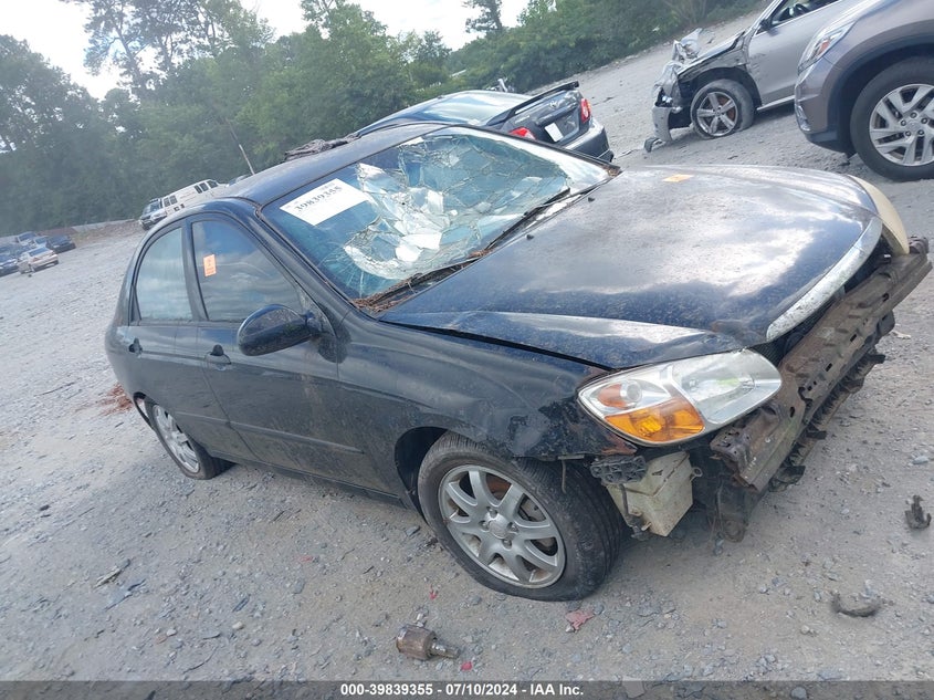 2009 Kia Spectra Lx VIN: KNAFE221895655971 Lot: 39839355