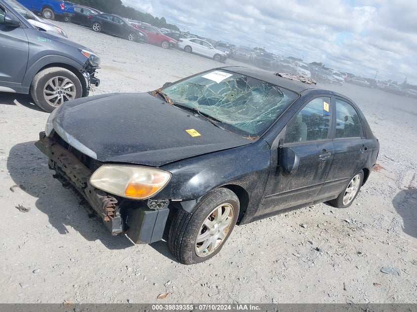 2009 Kia Spectra Lx VIN: KNAFE221895655971 Lot: 39839355