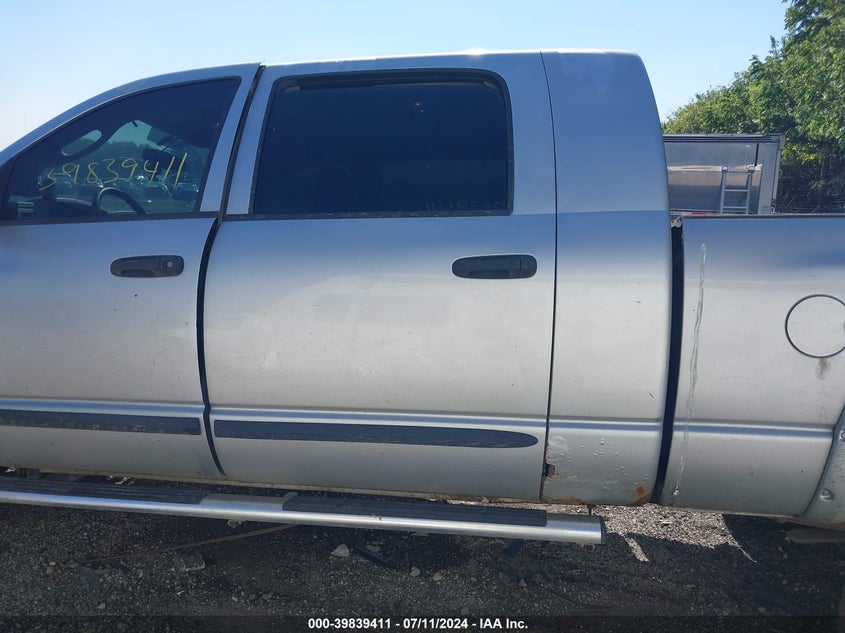 2008 Dodge Ram 2500 Sxt/Slt VIN: 3D7KS29A38G107597 Lot: 39839411