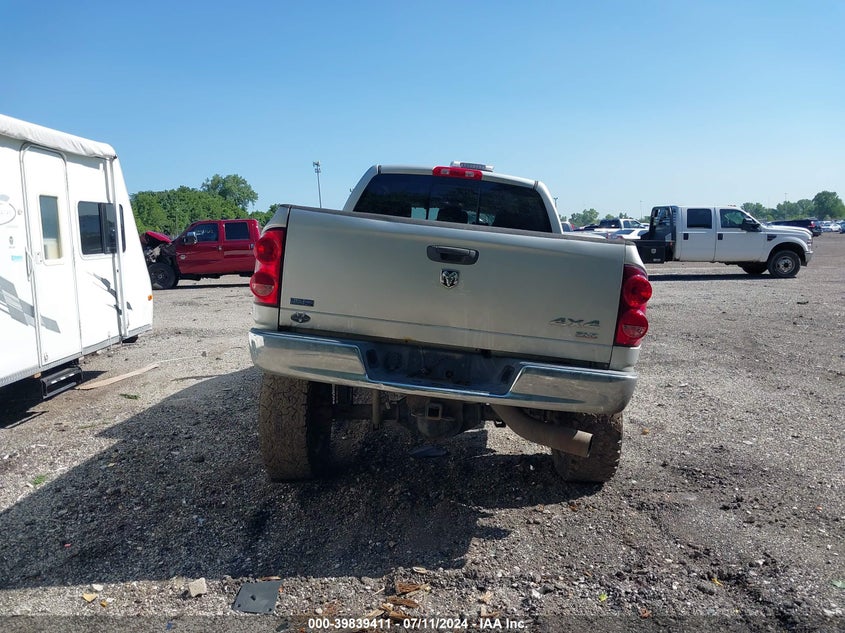 2008 Dodge Ram 2500 Sxt/Slt VIN: 3D7KS29A38G107597 Lot: 39839411