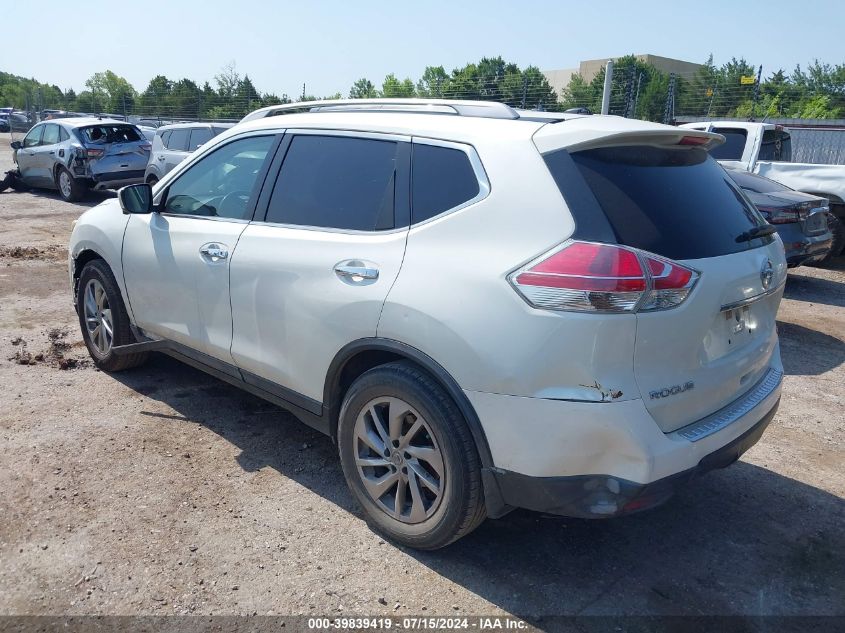 2015 Nissan Rogue Sl VIN: 5N1AT2MT7FC763406 Lot: 39839419