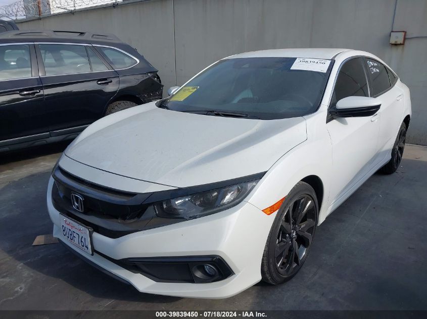 2020 Honda Civic Sport VIN: 2HGFC2F82LH585286 Lot: 39839450