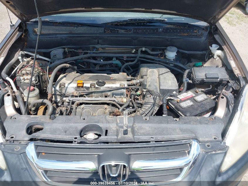 2003 Honda Cr-V Ex VIN: JHLRD78823C001834 Lot: 39839456