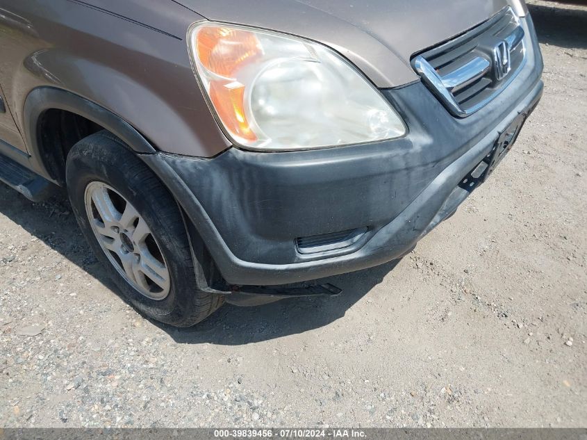 2003 Honda Cr-V Ex VIN: JHLRD78823C001834 Lot: 39839456