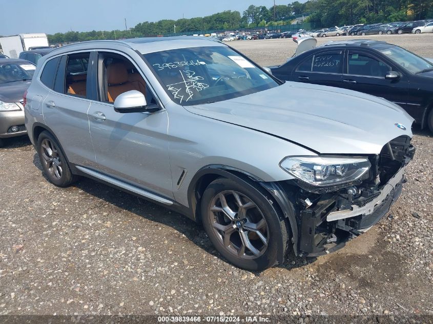 2021 BMW X3 XDRIVE30I - 5UXTY5C00M9H80308