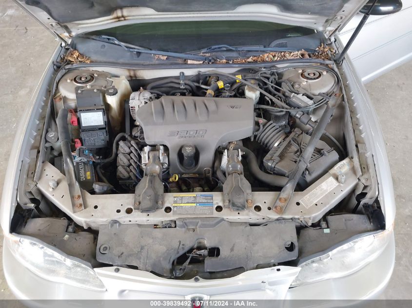 2005 Chevrolet Monte Carlo Lt VIN: 2G1WX12K859147120 Lot: 39839492