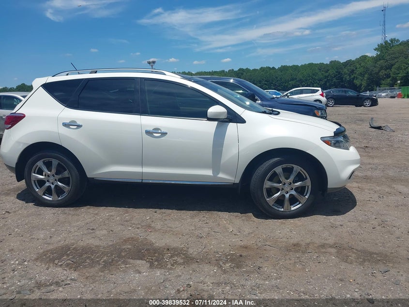2012 Nissan Murano Le VIN: JN8AZ1MW2CW238095 Lot: 39839532