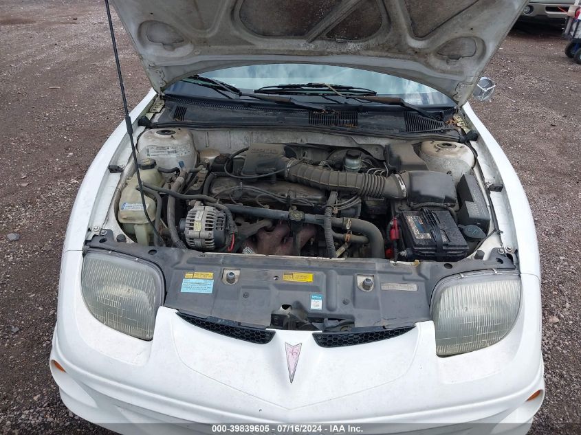 2000 Pontiac Sunfire Se VIN: 1G2JB5247Y7135348 Lot: 39839605