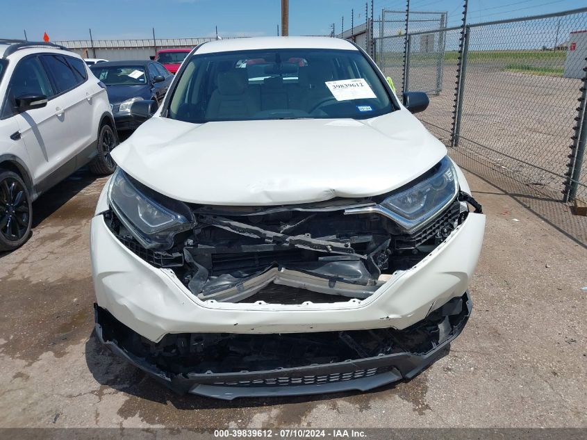 2018 Honda Cr-V Lx VIN: 2HKRW5H31JH420260 Lot: 39839612