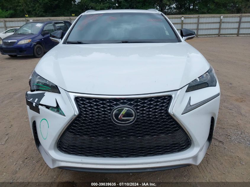 2016 Lexus Nx 200T F Sport VIN: JTJBARBZXG2076228 Lot: 39839635