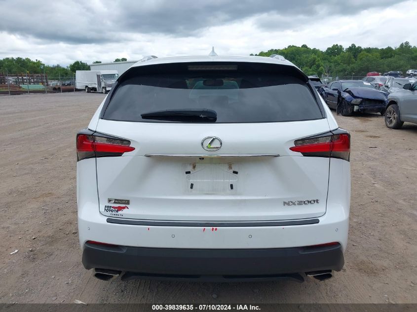 2016 Lexus Nx 200T F Sport VIN: JTJBARBZXG2076228 Lot: 39839635